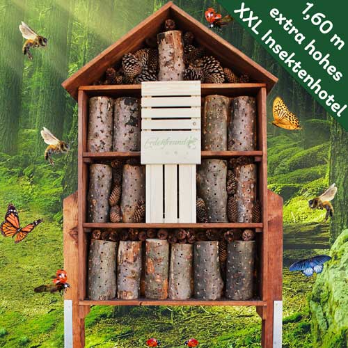 Novaliv 2X Insektenhaus I Insektenhotel Nisthilfe Garten I Bienenhotel witterungsbeständig Schmetterlingshaus