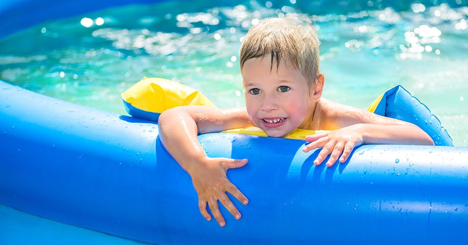 Nonbrand Fast Set Aufblasbarer Pool 260x160x68cm,Family Pool mit Markise,Familienpool Aufblasbar Schwimmbad für Kinder Erwachsene Blau