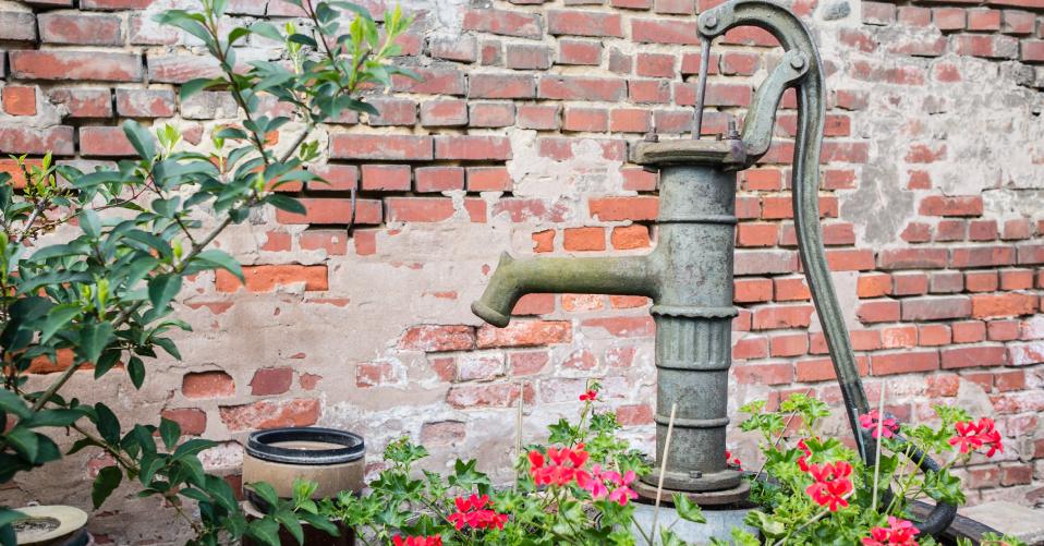Vidaxl Handwasserpumpe Aus Gusseisen Für Den Garten Grün